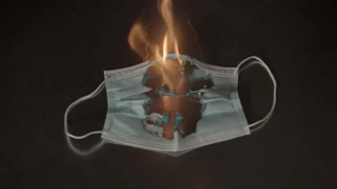 Mask Burning Video stock 161781314