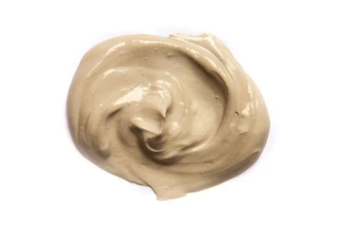 Mask clay spa texture isolate. Selective focus. Stock Photos