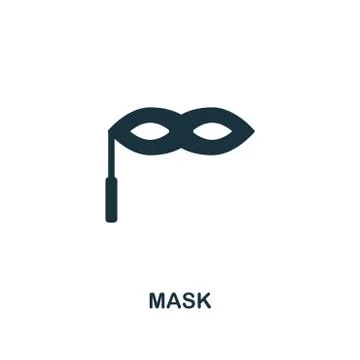 Mask creative icon. Simple element illustration. Mask concept symbol design from Stock Illustration