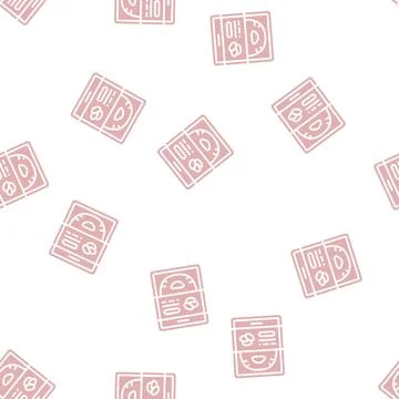 Mask cucumber glyph seamless pattern 库存插图