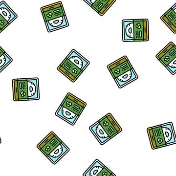 Mask cucumber vector seamless pattern Stock Illustration