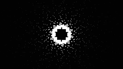 Mask of Ever Small Circles Oscillating Video stock 139740597