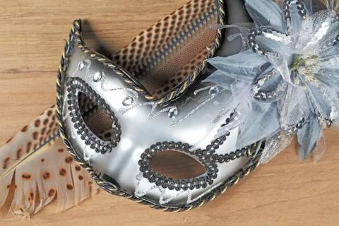 Mask with feather Stock Photos