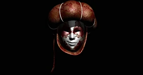 Mask fool red 2020 Stock Footage 147269662