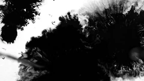 Mask in the form of spilling ink. Stock Footage 115551709