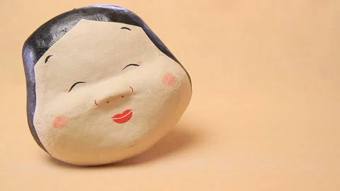 The Mask of Fortune and the Bean-Throwing Festival Stock Footage 327462774