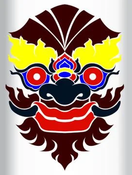 Mask of ghost Stock Illustration