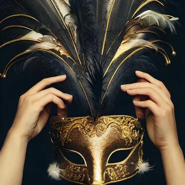 MASK HANDS UP Stock Illustration