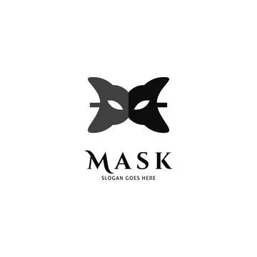 Mask Icon Vector Logo Template Illustration Design Stock Illustration