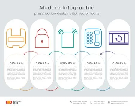 Mask infographics design Stock Illustration