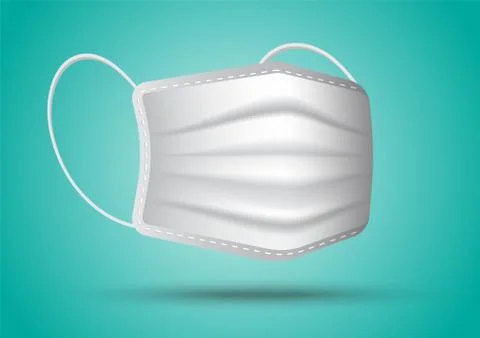 Mask isolate and protection Stock Illustration