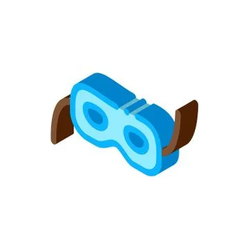 Mask Isometric Icon Vector Illustration Illustrazione stock