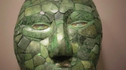 Mask of jade Vídeo Stock 34256175