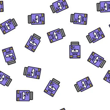 Mask keratin packaging vector seamless pattern Stock Illustration