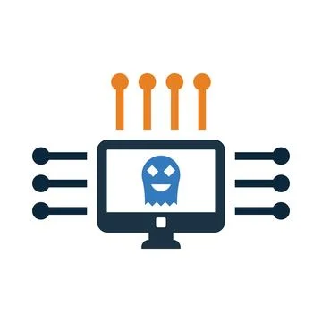 Mask, man, head, computer, software, hacker, computer hacker icon Stock Illustration