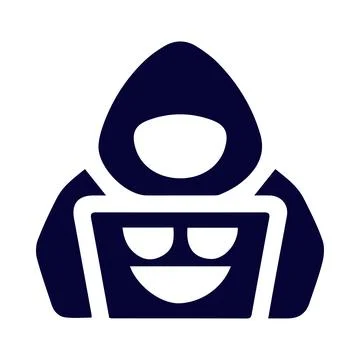 Mask, man, head, computer, software, hacker, computer hacker icon Stock Illustration