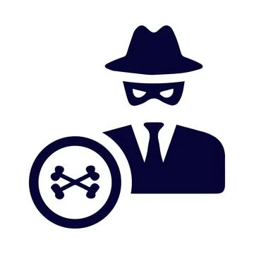 Mask, man, head, computer, software, hacker, computer hacker icon 스톡 일러스트