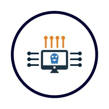 Mask, man, head, computer, software, hacker, computer hacker icon Stock Illustration