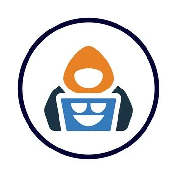 Mask, man, head, computer, software, hacker, computer hacker icon 스톡 일러스트
