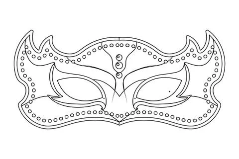 Mask mardi gras Stock-Illustration