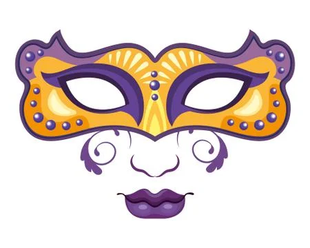 Mask mardi gras Stock-Illustration