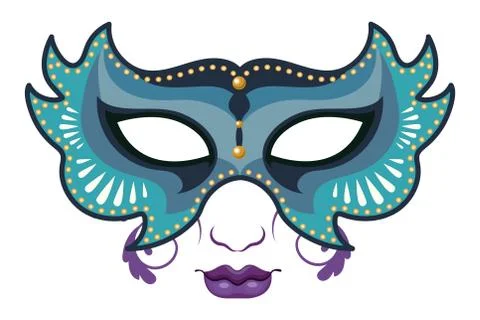 Mask mardi gras Stock-Illustration