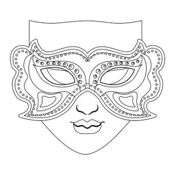 Mask mardi gras Stock-Illustration