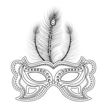 Mask mardi gras Stock-Illustration