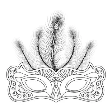 Mask mardi gras Stock-Illustration