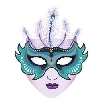 Mask mardi gras Stock-Illustration