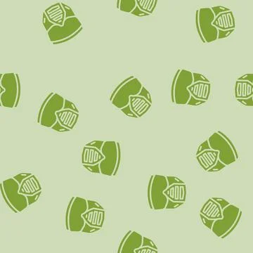 Mask paintball game glyph vector seamless pattern Stock Illustration