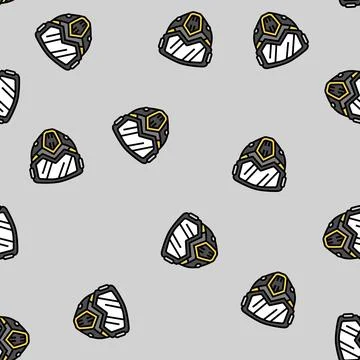 Mask paintball game vector seamless pattern Stock Illustration