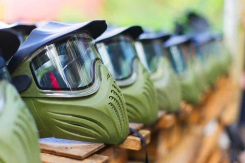 Mask for paintball Stock Photos