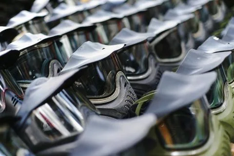 Mask for paintball Stock Photos