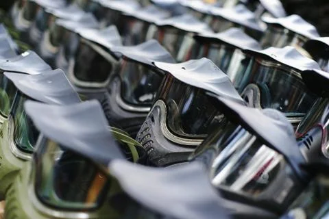 Mask for paintball Stock Photos