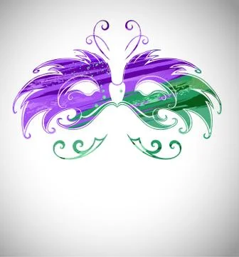 Mask painted with paint Stock Illustration