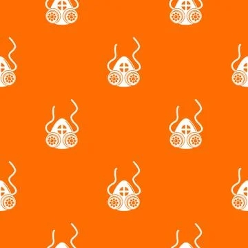 Mask protection pattern orange Stock Illustration