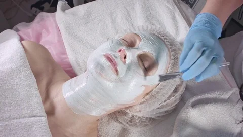 Mask to restore skin color Stock Footage 76607553