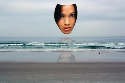 Mask rising Ilustração Stock