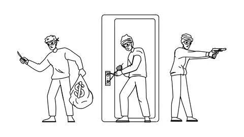 Mask robber vector Stock Illustration