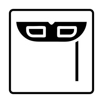 Mask solid Icon. Social media sign icons. Vector illustration isolated for .. 스톡 일러스트