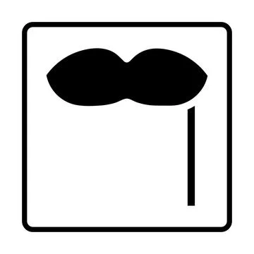 Mask solid Icon. Social media sign icons. Vector illustration isolated for .. Stockillustratie