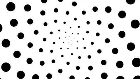Mask of Spheres Forming a 3d Space of Floating Balls Polka Dots Stock Footage 118983753