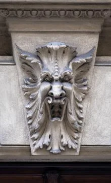 Mask of stone Stock Photos