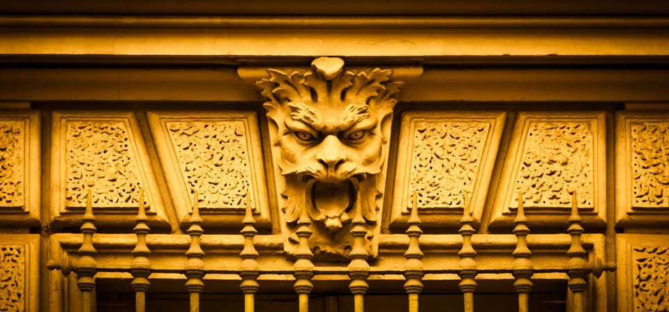 Mask of stone Stock Photos