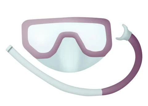 Mask for swimming. Illustrazione stock