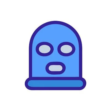 Mask thief icon vector. Isolated contour symbol illustration 스톡 일러스트