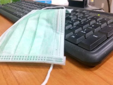 Mask for use while working Stock Photos