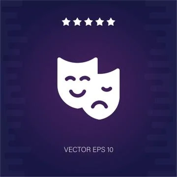 Mask vector icon Stock Illustration