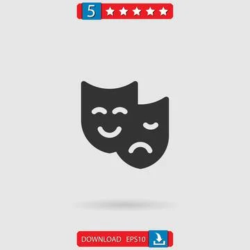 Mask vector icon Stock Illustration